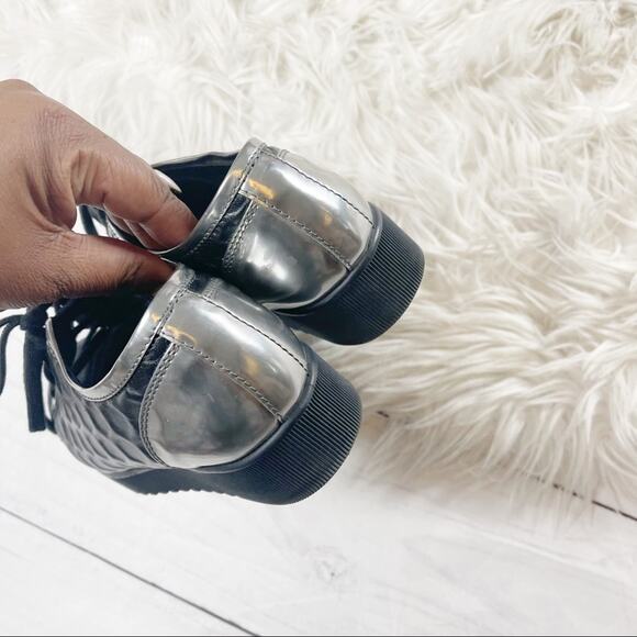 Aquatalia Women's Aida Weatherproof Black Platform Sneaker Lace‎ up Style Size 6 - Picture 6 of 9